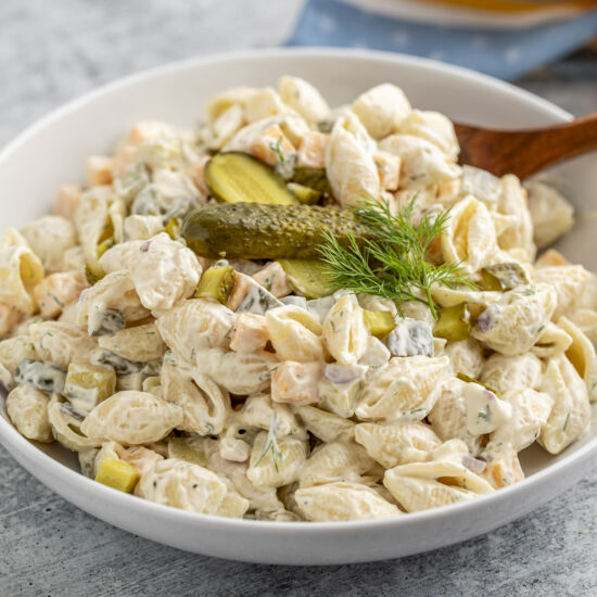 Dill Pickle Pasta Salad