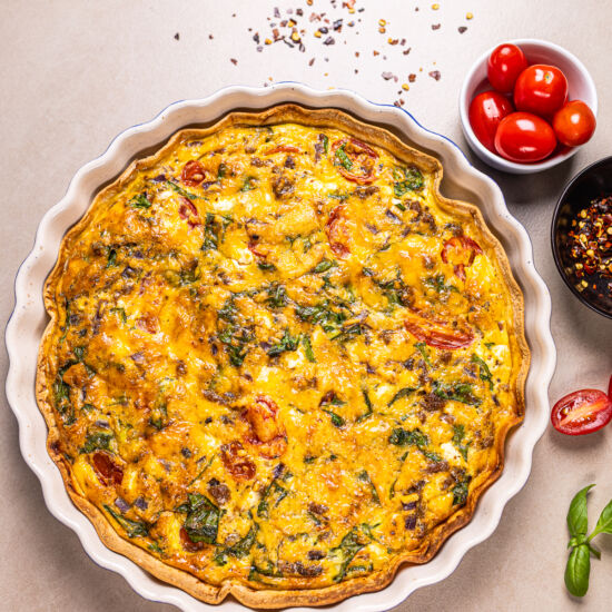 Protein Tortilla Quiche