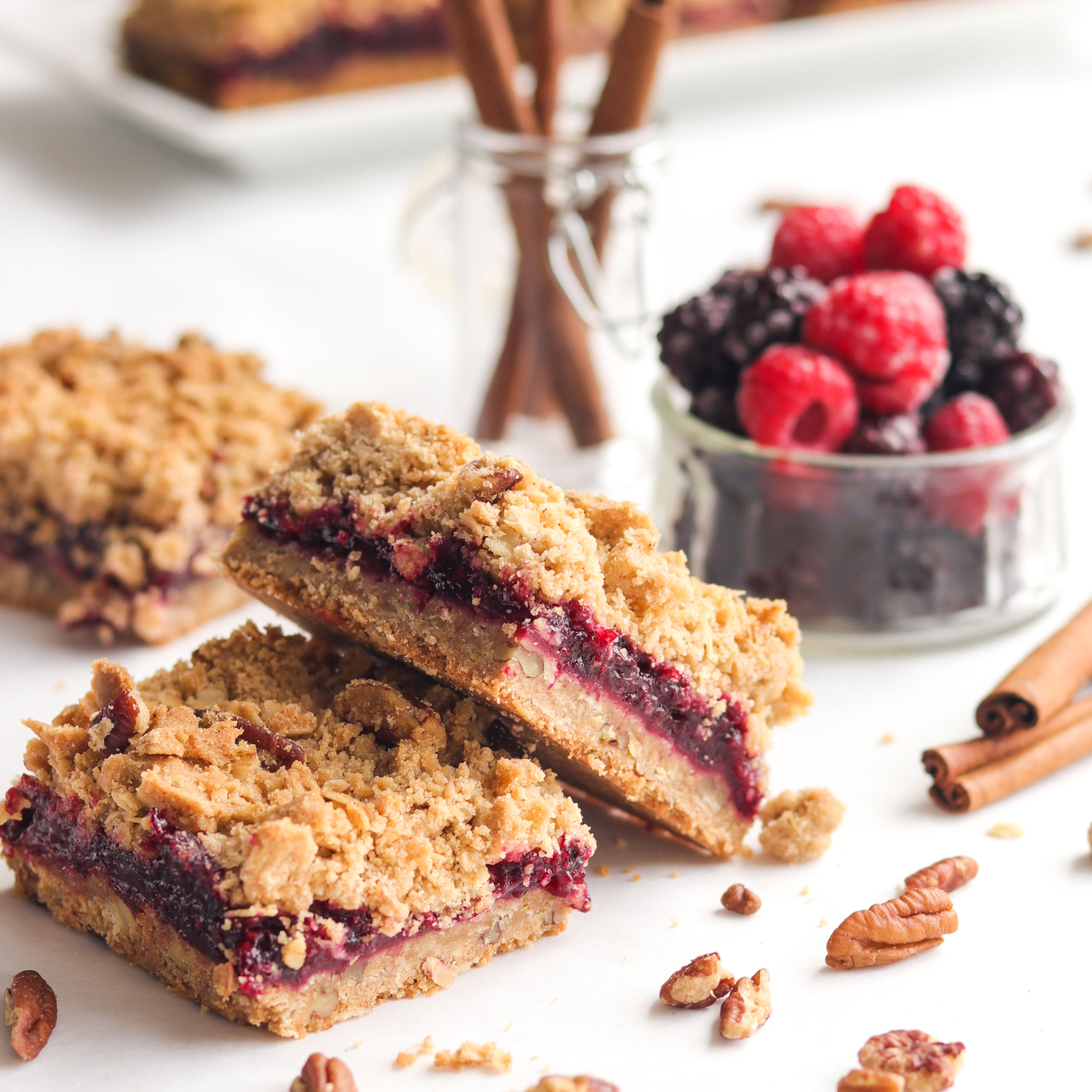 Razzleberry Rhubarb Bars
