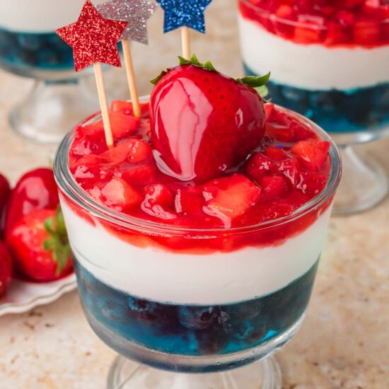 Red White and Blue Dessert Cups