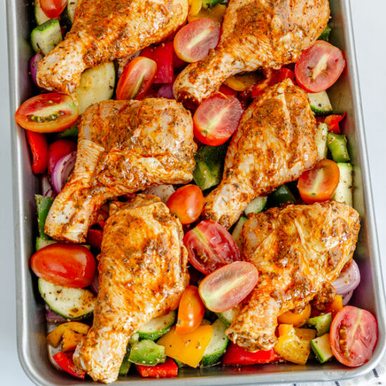Easy Sheet Pan Chicken Bake