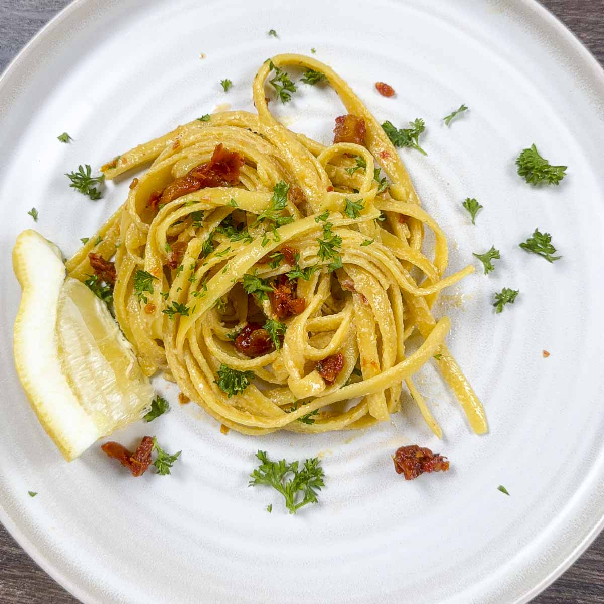 Vegan Pasta with Sun-Dried Tomatoes