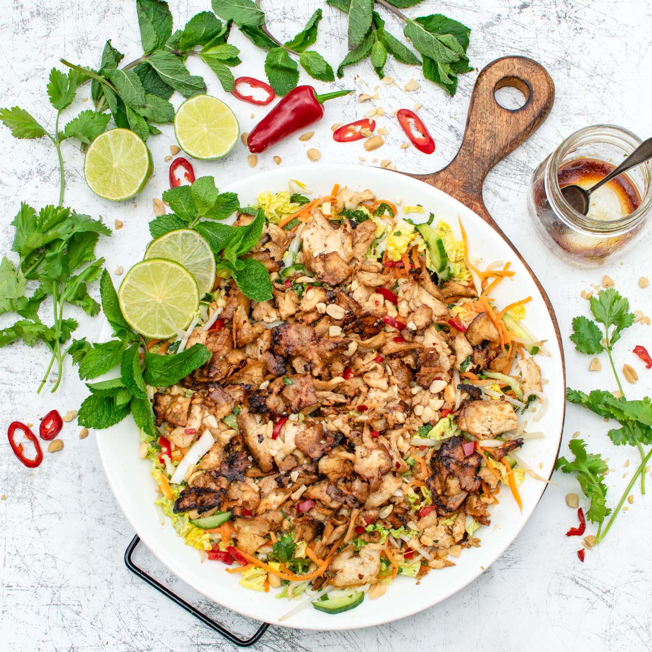 Vietnamese Salad with Baked Tofu