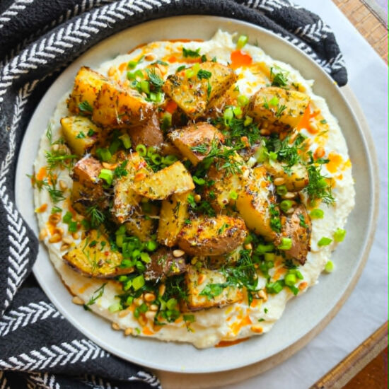 Whipped Ricotta with Roasted Taters