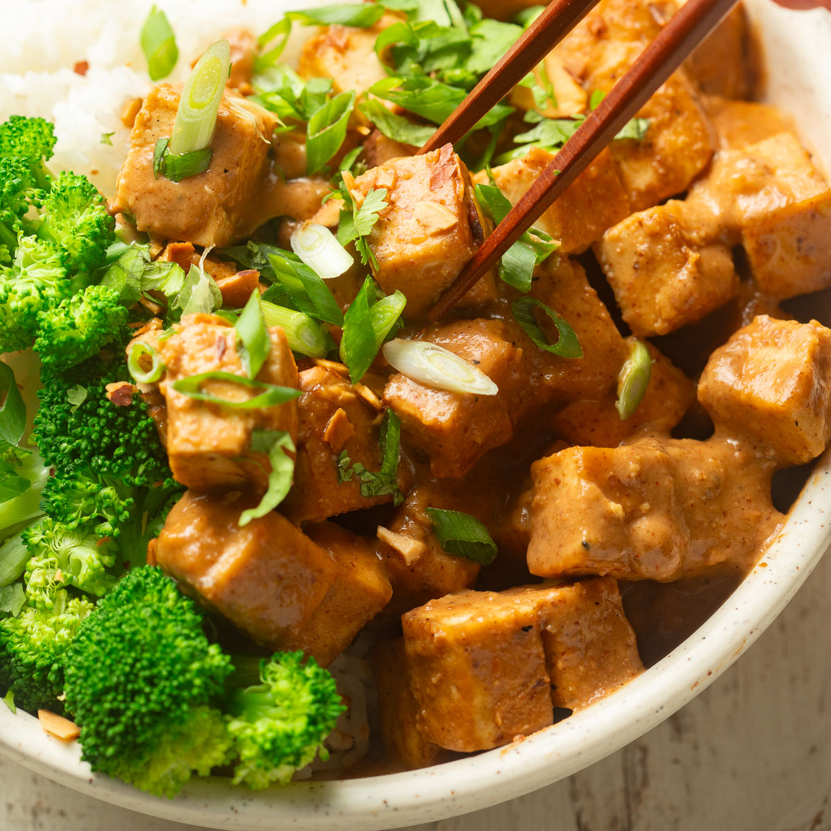 Almond Butter Tofu