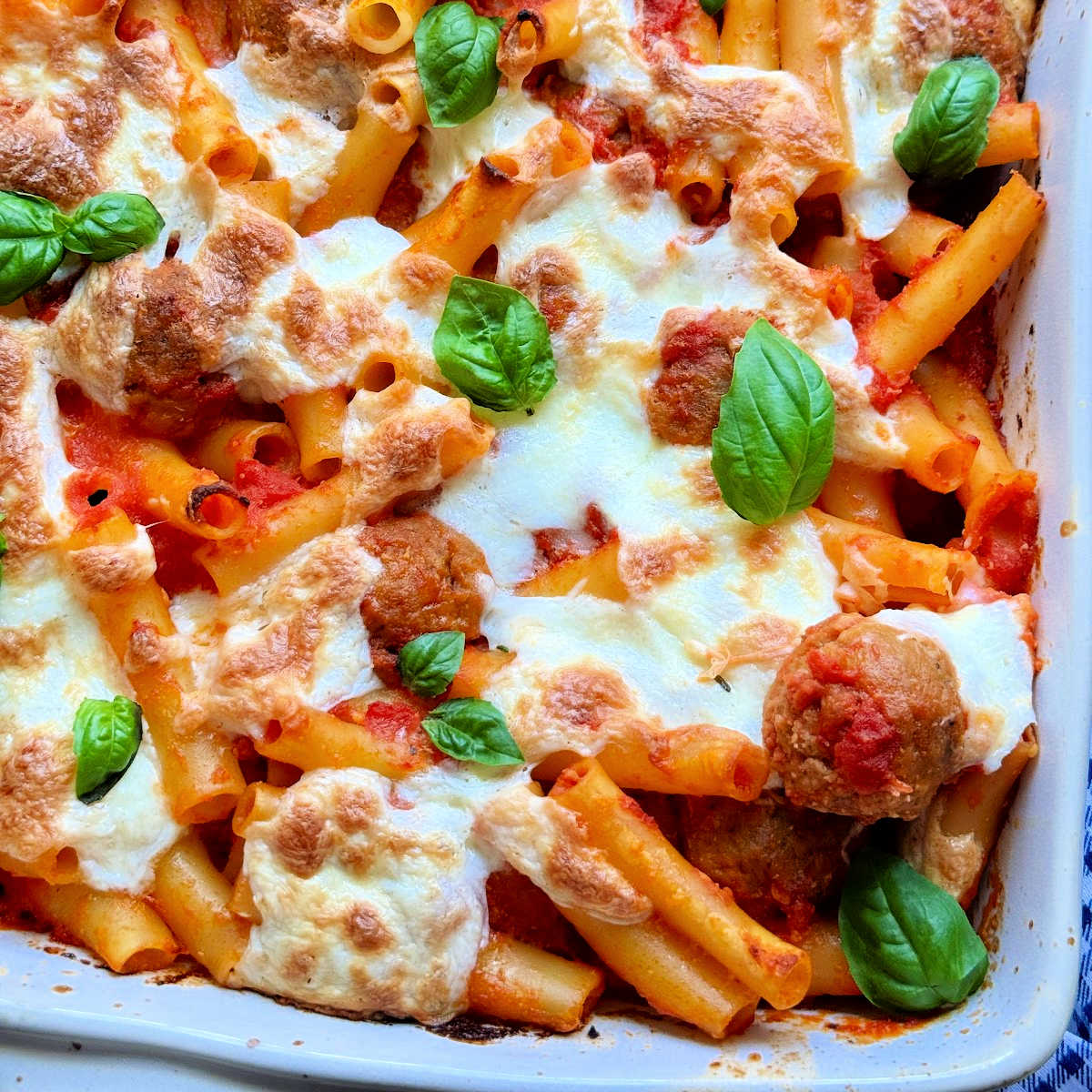 Baked Ziti with Meatballs