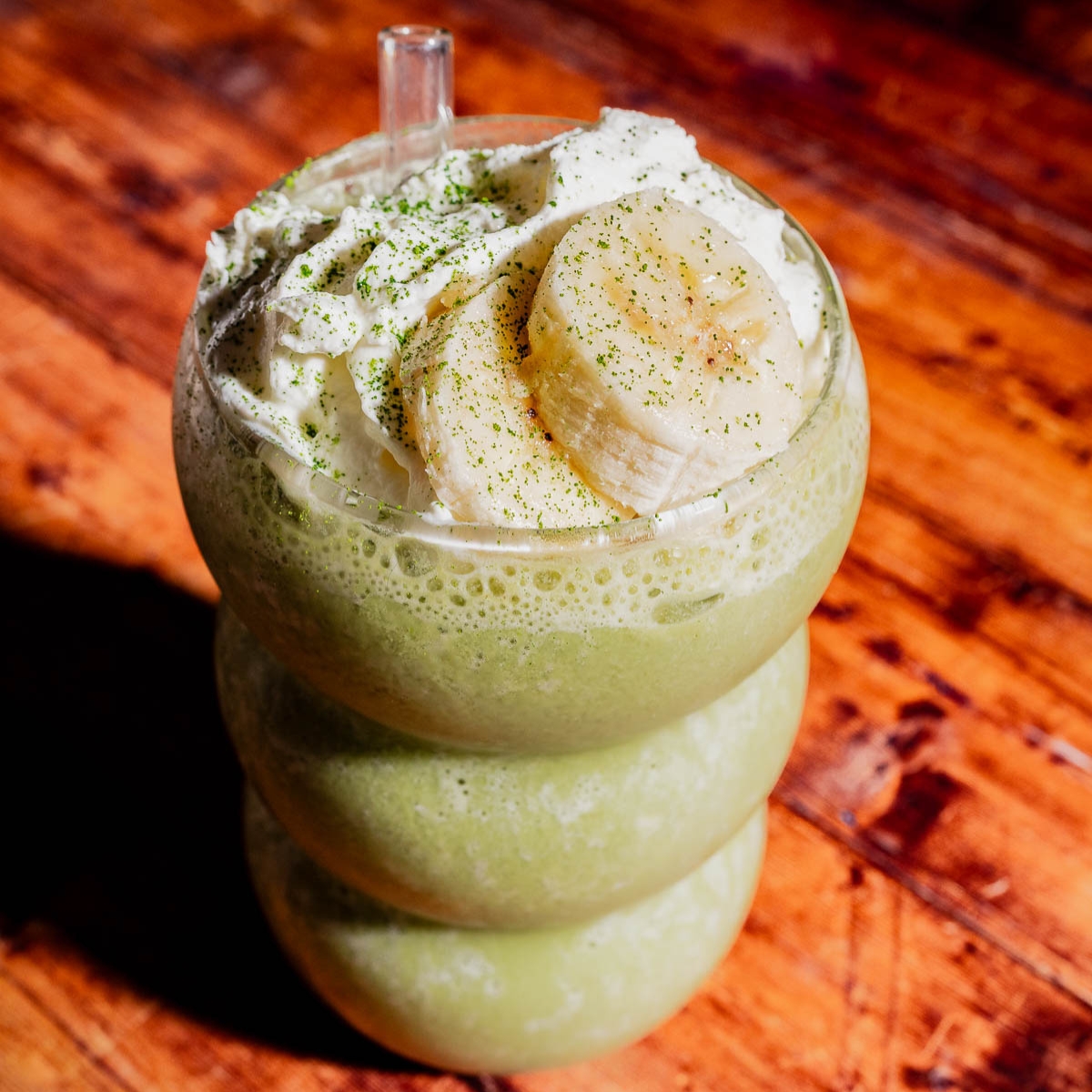 Banana Cream Matcha Protein Shake