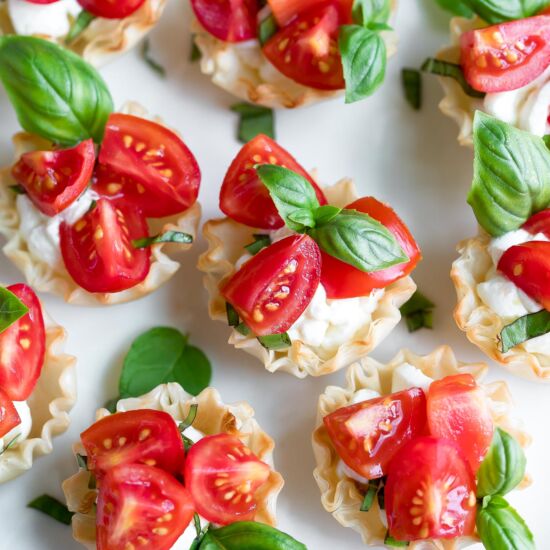 Bruschetta Phyllo Cups