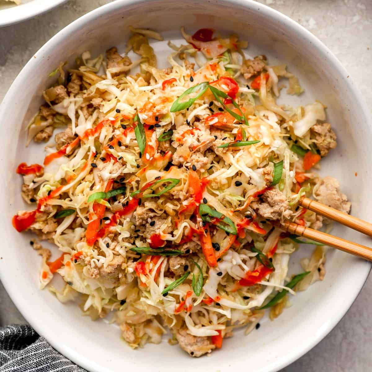 Chicken Egg Roll in a Bowl
