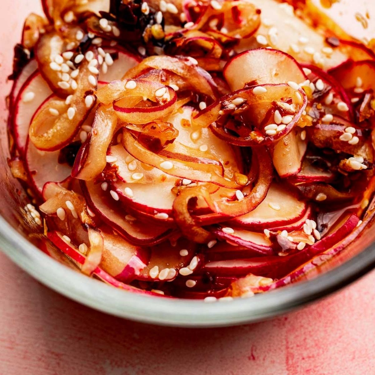 Spicy Chili Oil Radish Onion Toss