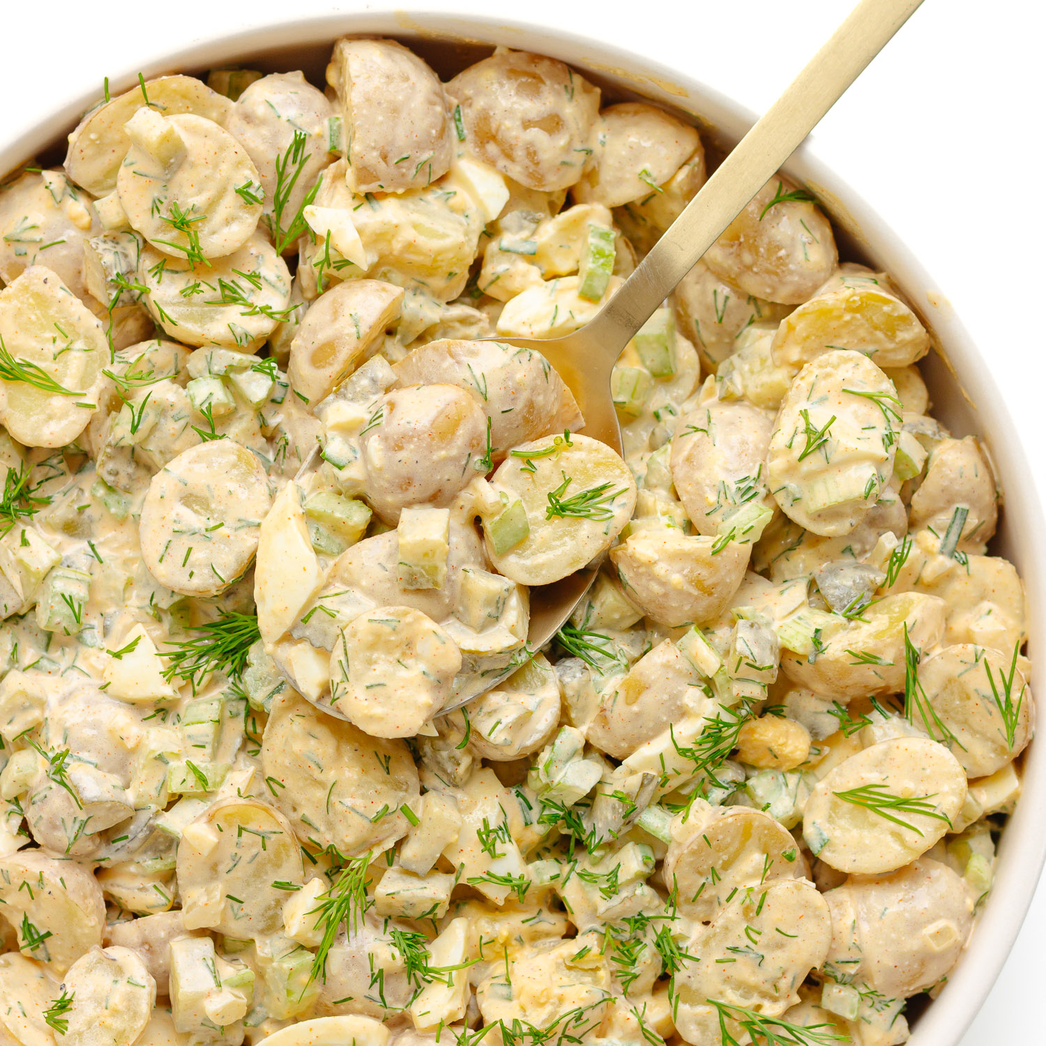 Creamy Dill Pickle Potato Salad