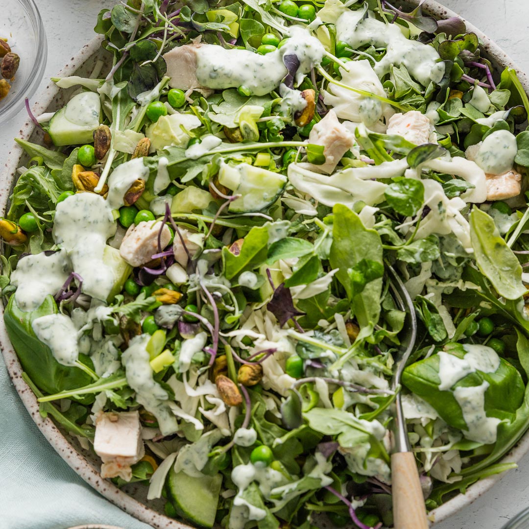 Green Goddess Salad with Chicken