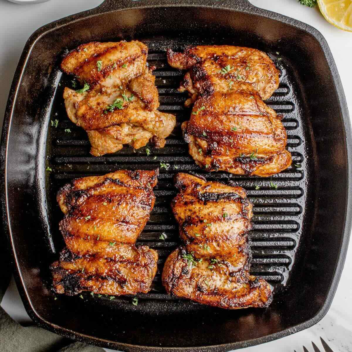 Grilled Boneless Chicken Thighs