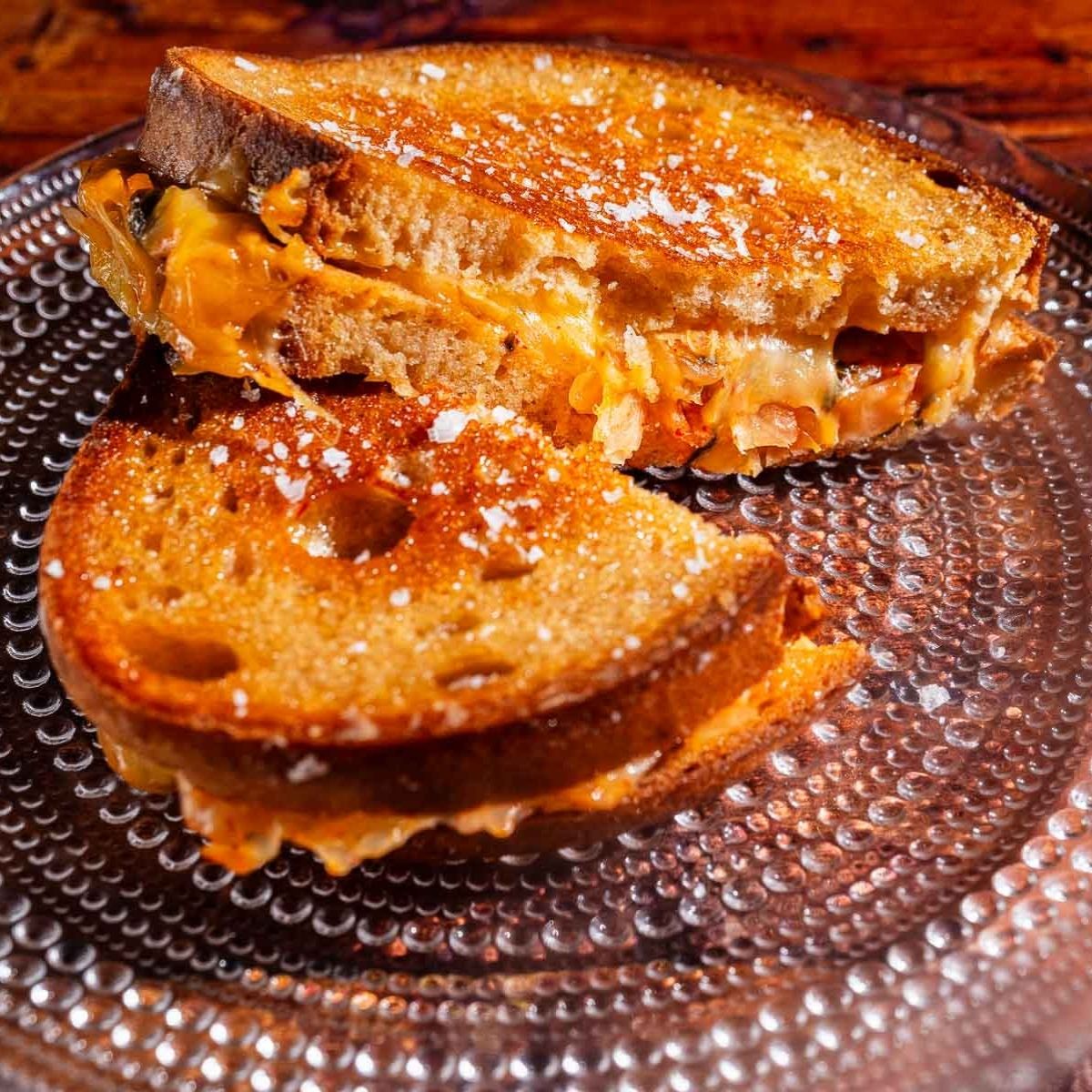 Honey Butter Kimchi Grilled Cheese