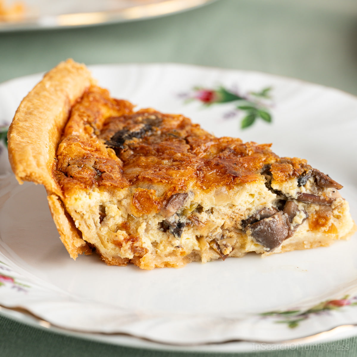 Leek and Mushroom Quiche