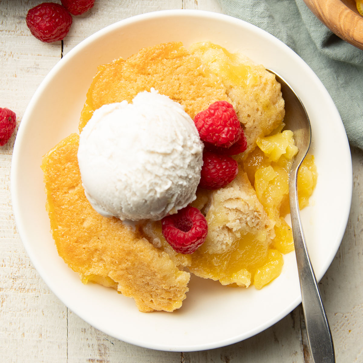 Vegan Lemon Cobbler