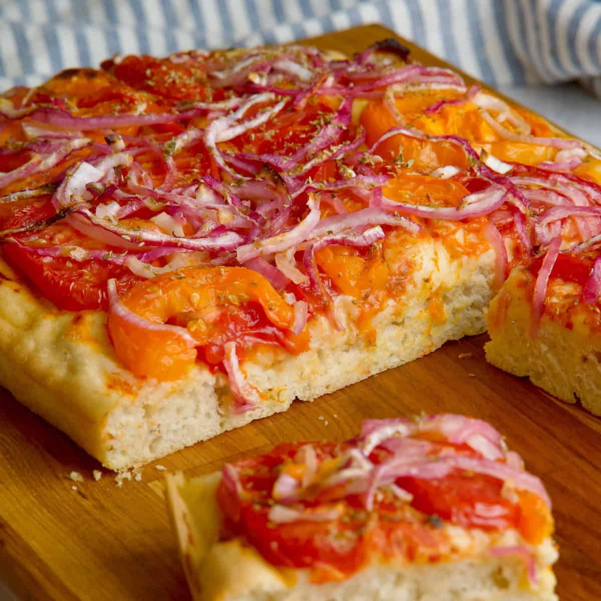Greek Flatbread With Tomatoes