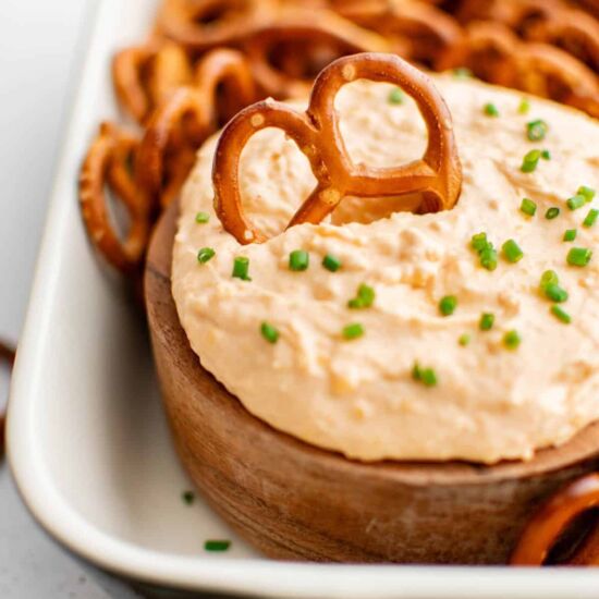 Pub Cheese Pretzel Dip