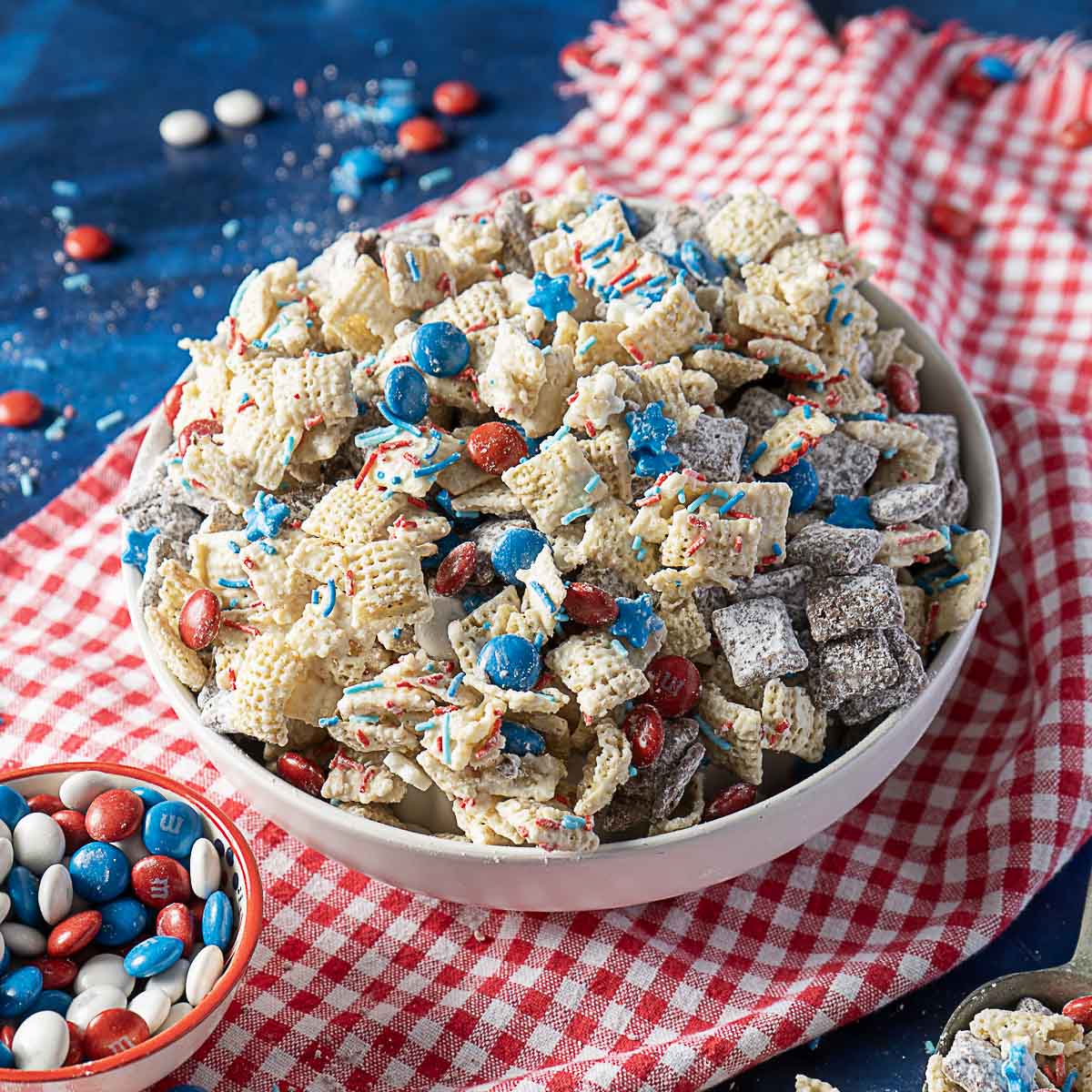 Red White and Blue Puppy Chow
