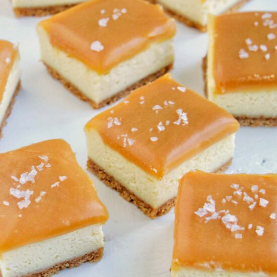 Salted Caramel Cheesecake Bars