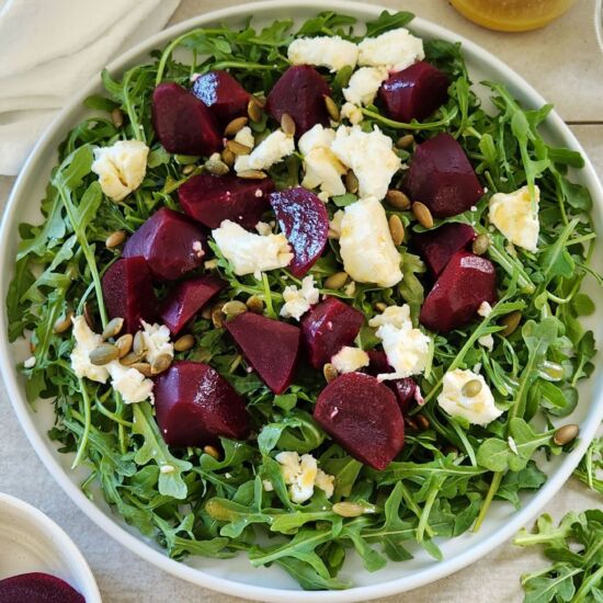 Arugula Beet Goat Cheese Salad