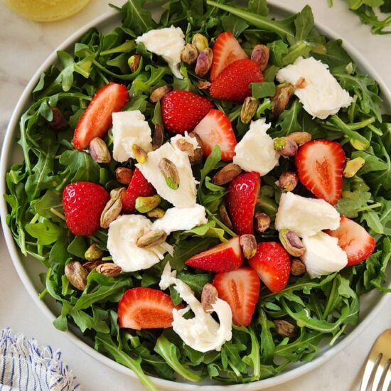 Arugula Strawberry Mozzarella Salad