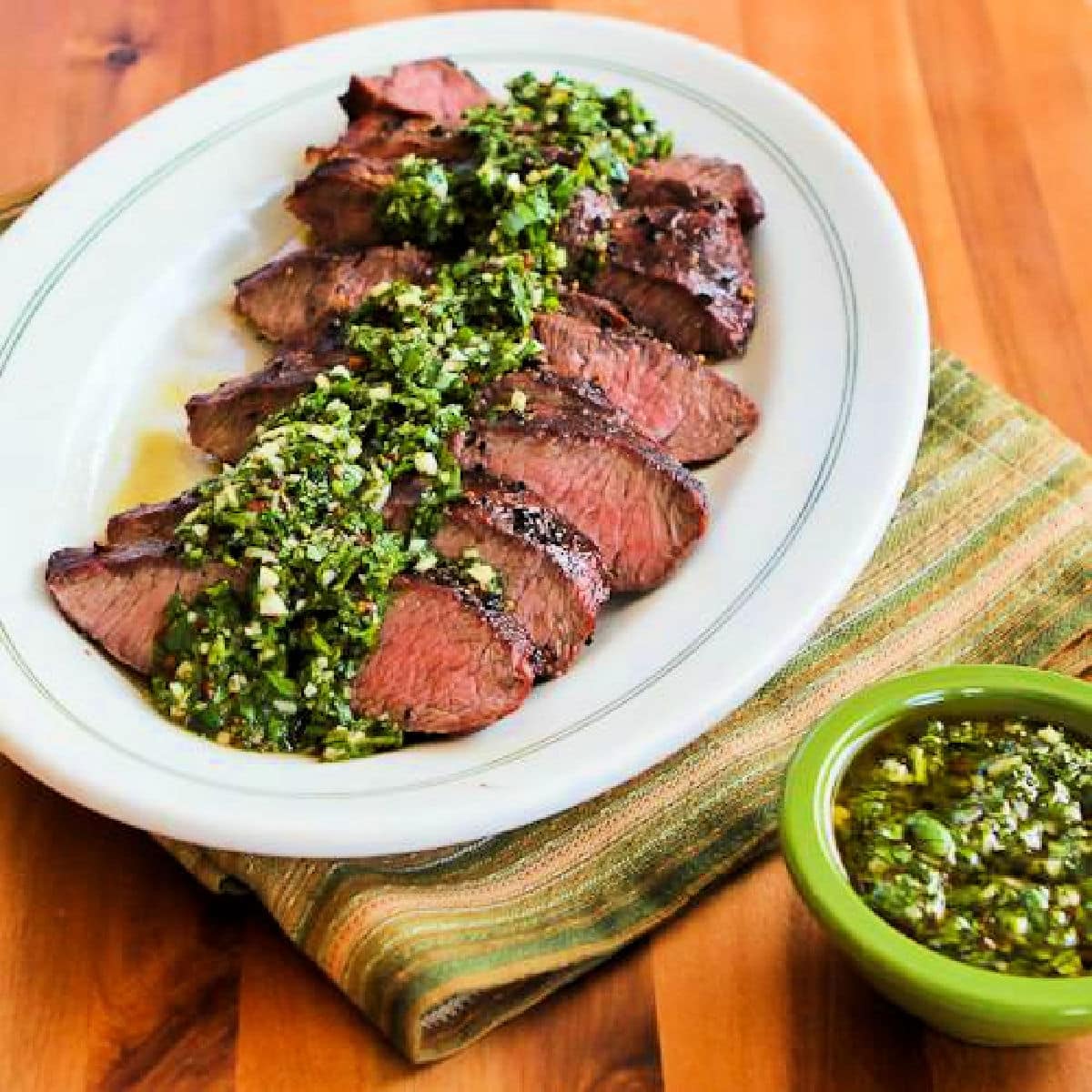 Flat Iron Steak with Chimichurri