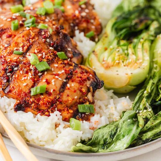 Sticky Asian Chicken Thighs