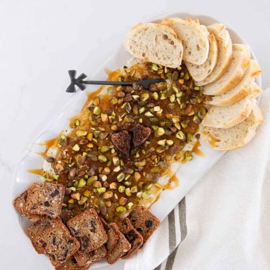 Boursin Fig Dip with Pistachios