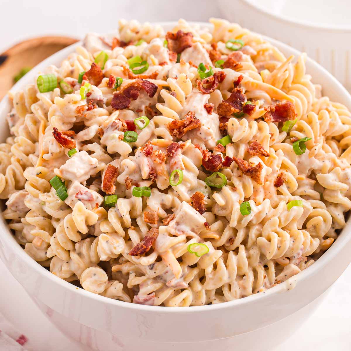 Chicken Bacon Ranch Pasta Salad
