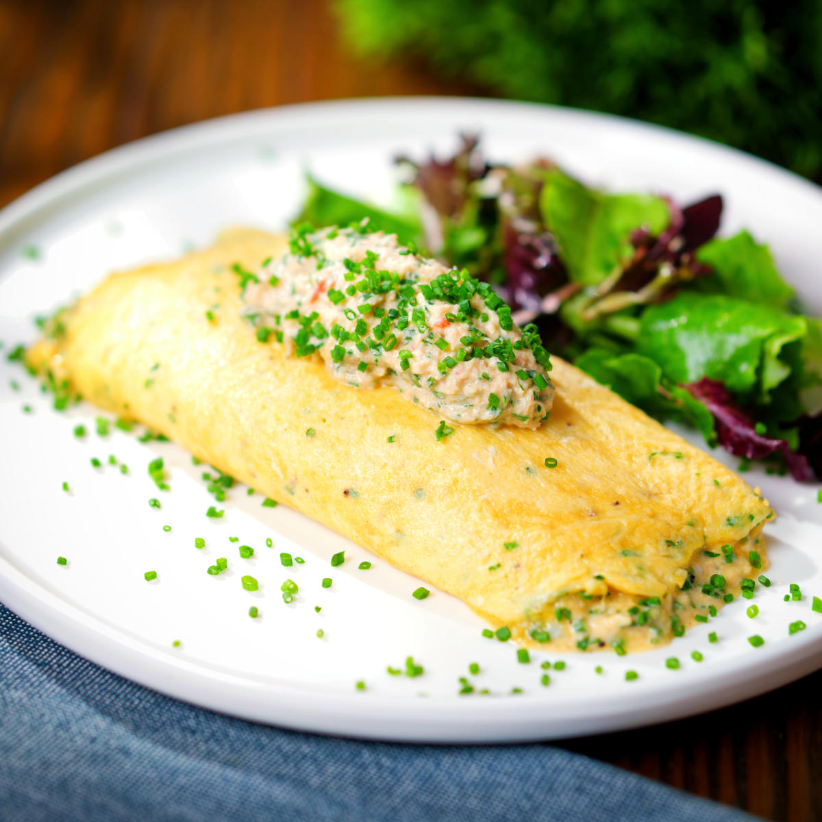 Simple Crab Meat Omelette