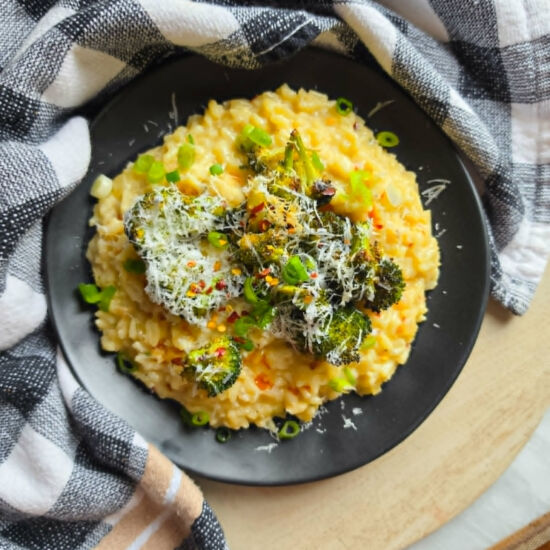 Boursin Risotto with Broccoli