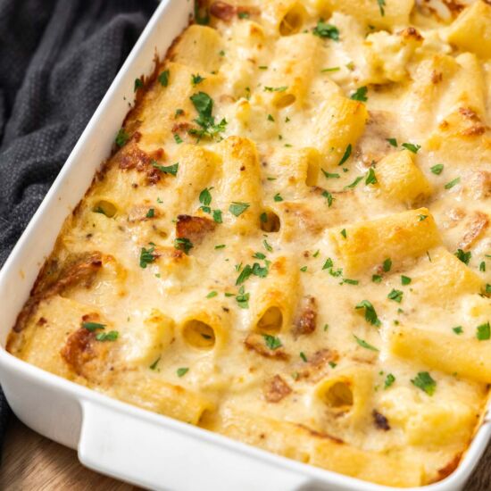 Creamy Cauliflower Pasta Bake