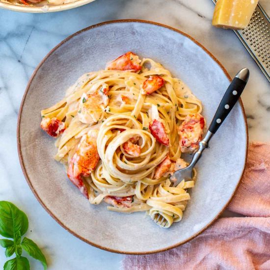 Creamy Lobster Fettuccine