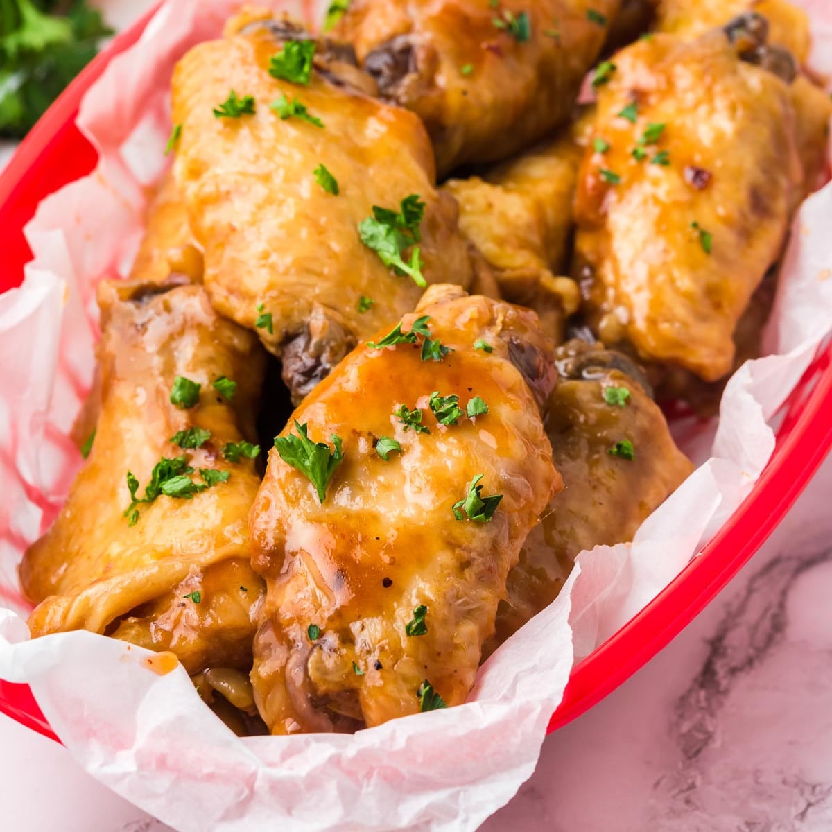 BBQ Chicken Wings in the Crock Pot