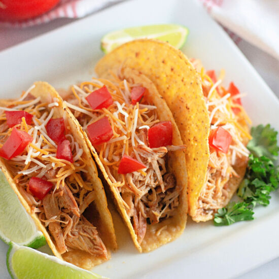 Crockpot Chicken Ranch Tacos