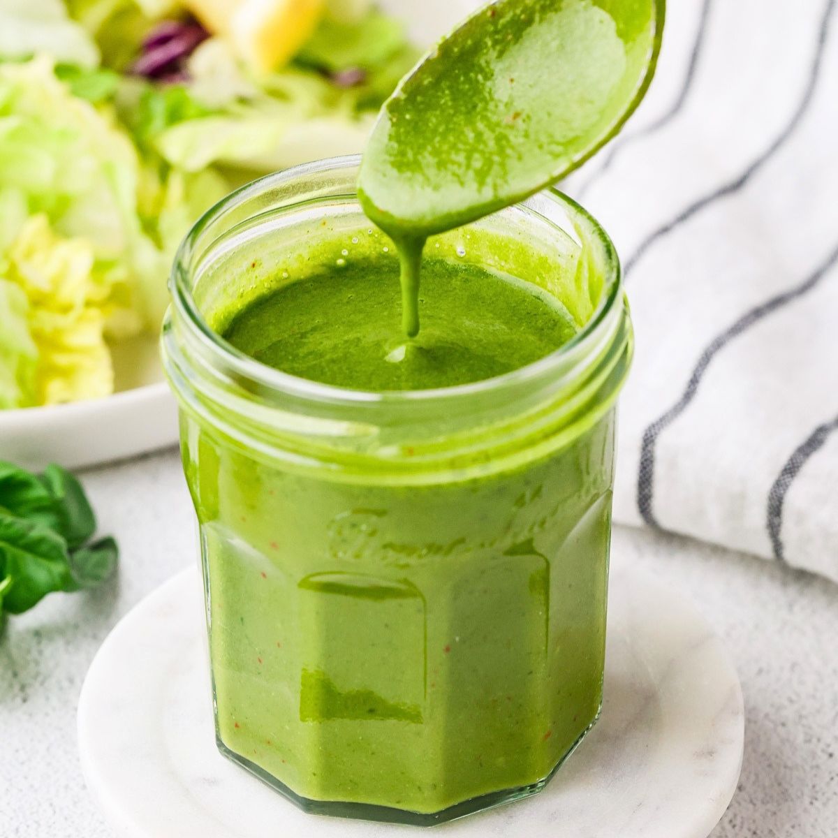 Blender Basil Vinaigrette