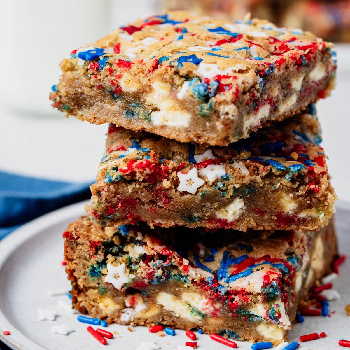 Fireworks Blondies