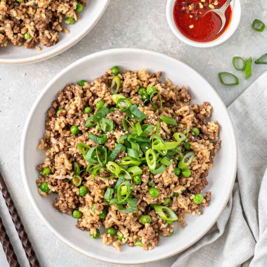 Easy Ground Beef Fried Rice