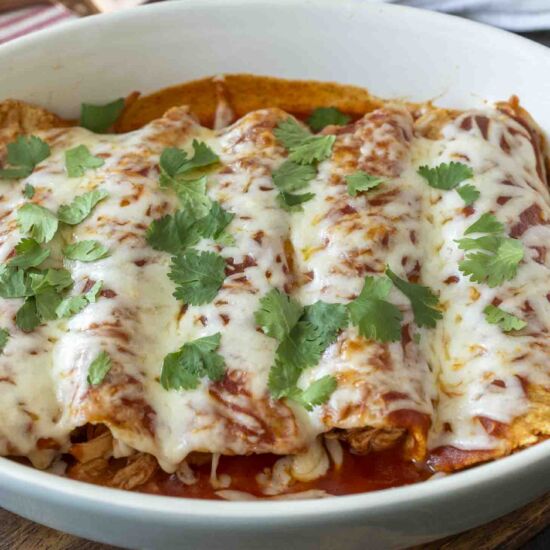 Hatch Chile Chicken Enchiladas