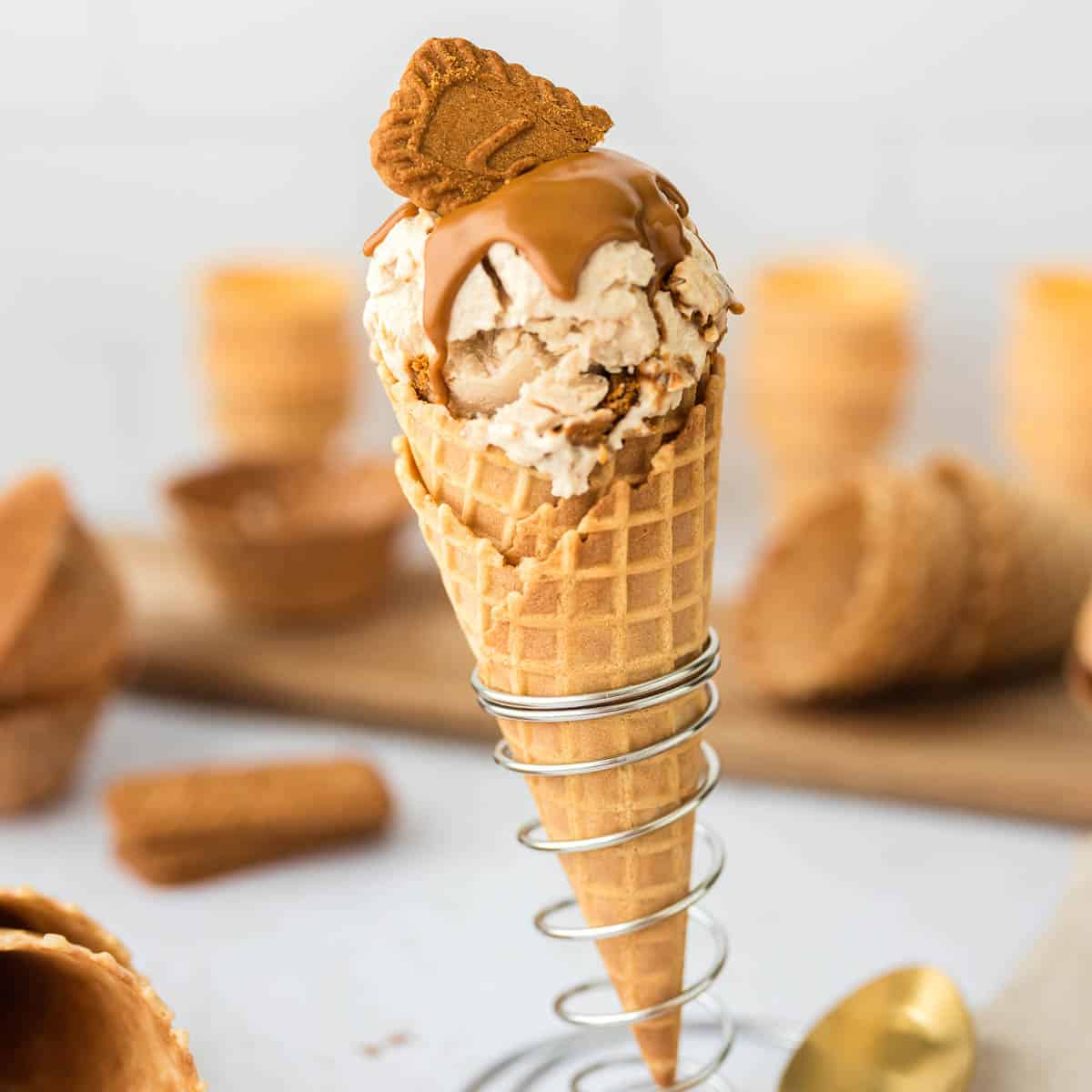High Protein Biscoff Ice Cream