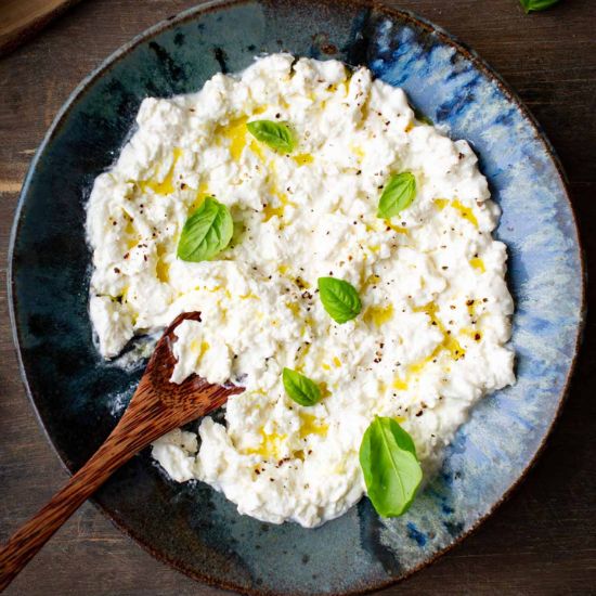 Homemade Stracciatella Cheese