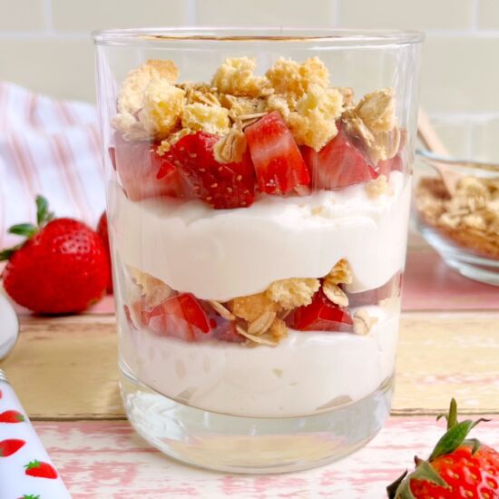 Strawberry Shortcake Yogurt Parfait