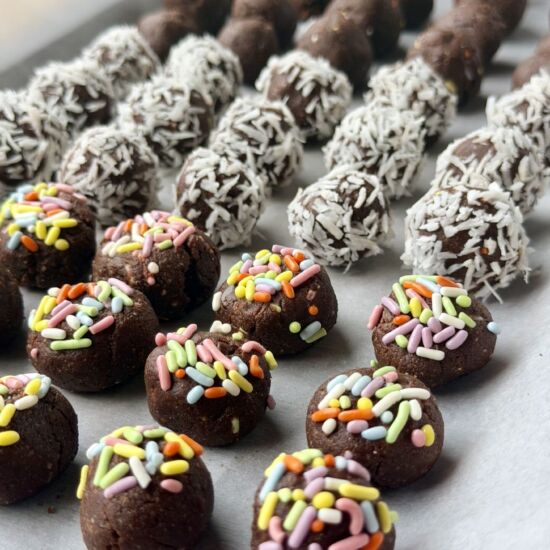 Double Chocolate Protein Bites