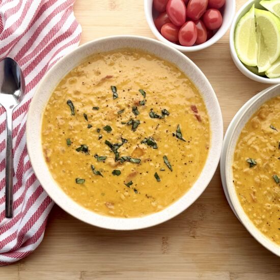 One-Pot Curry Red Lentil Soup
