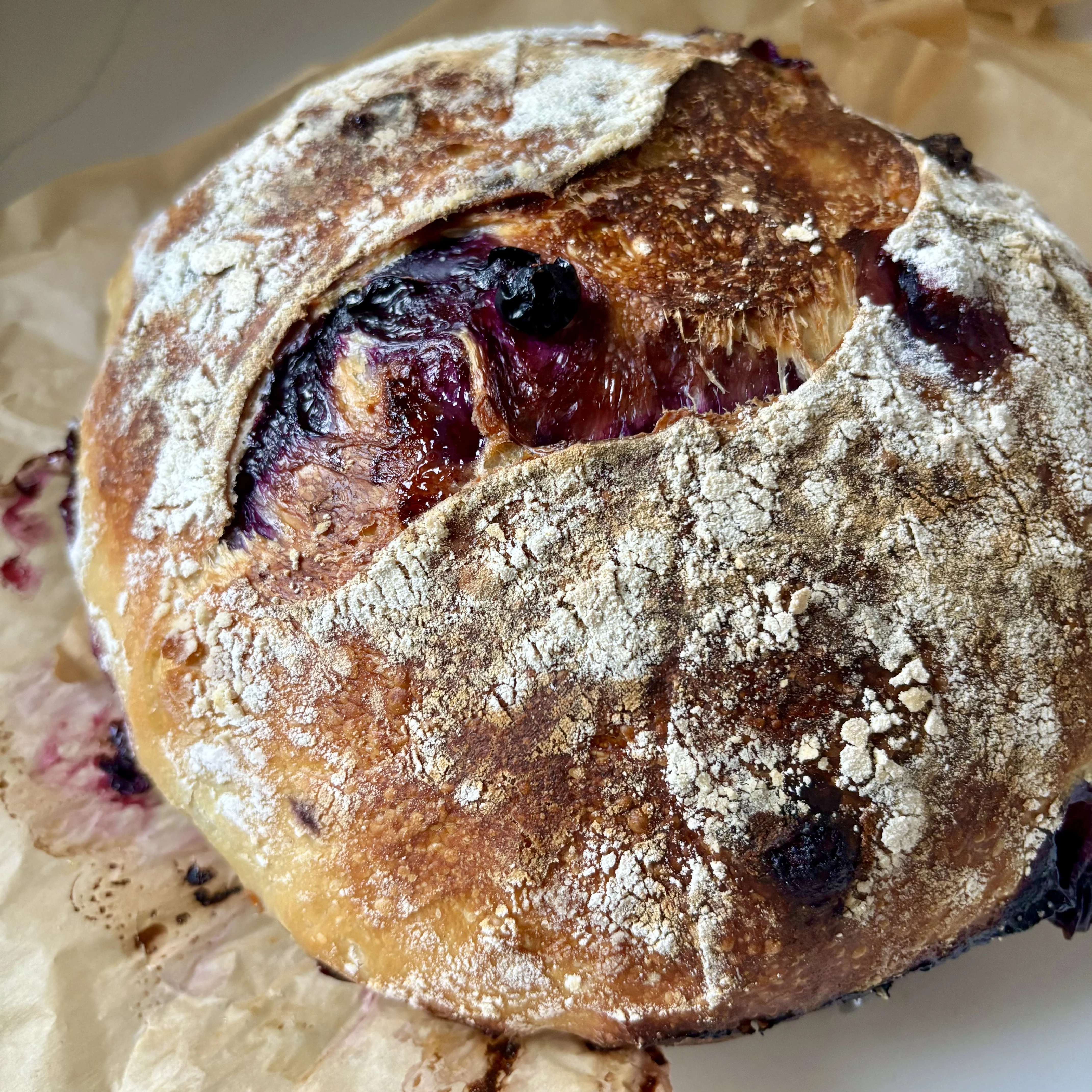 Blueberry Sourdough Bread