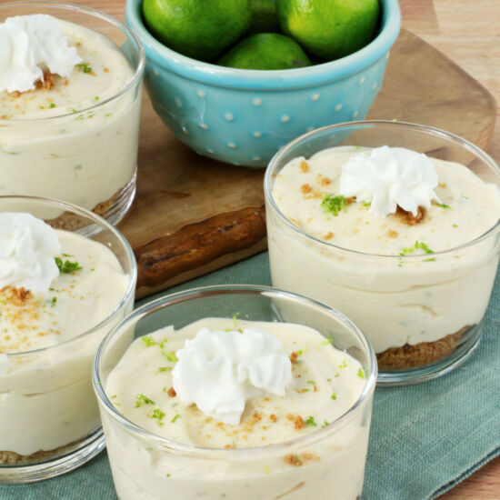 Individual No Bake Key Lime Pies
