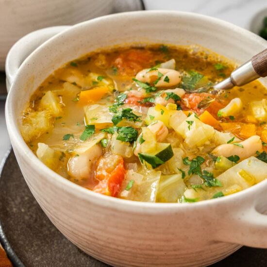 Mediterranean Cabbage and Bean Soup