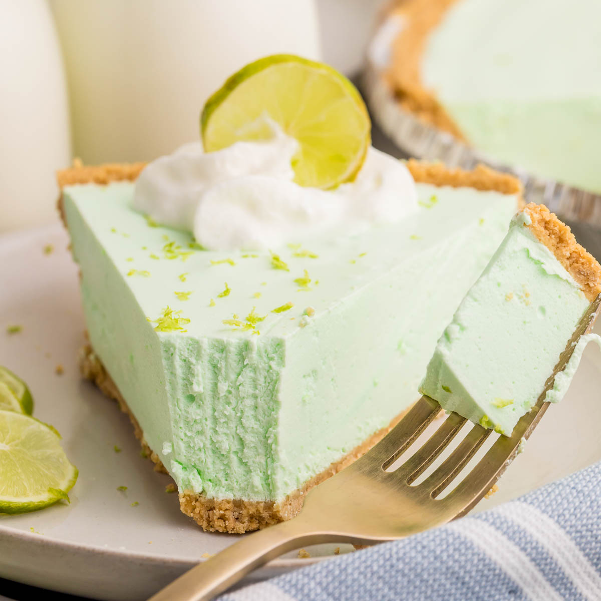 No Bake Key Lime Jello Pie