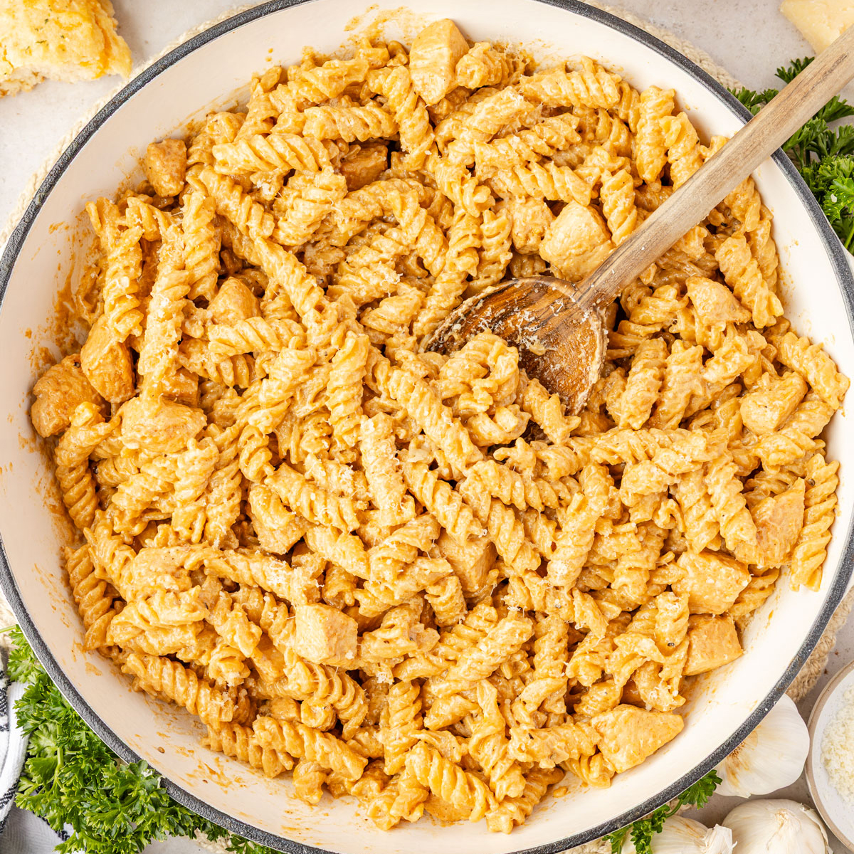 Chicken Garlic Parmesan Pasta